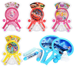 Набор спортивный M 2017 ракетки ,шарики ,волан ,скакалка BOC080444