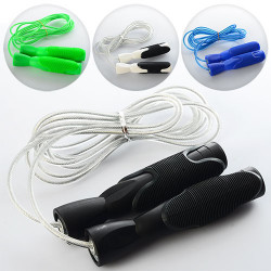 Скакалка MS 0435 2,8-3,0м, ручки пластик 13,5см, с подшипниками BOC089248