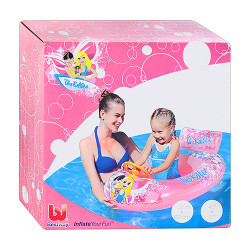 Плотик 34096 розовый, Лодка с рулем BOC036599