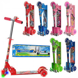 Детский трехколесный самокат SC 3-1, SC 3-2 со светом