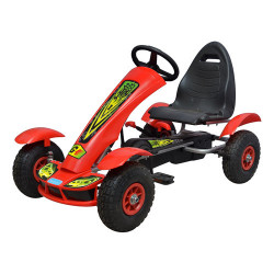 Детский веломобиль педальный картинг Bambi M 1450-3 красный