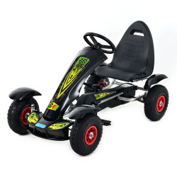 Детский веломобиль педальный картинг Bambi M 1450-2 черный