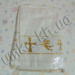 Полотенце белое крестильное (крыжма) Турция