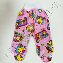 Ползунки для новорожденного до 1 месяца, 100% хлопок (34 см)