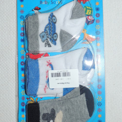 Носочки в роддом Турция в упаковке 3 шт. от 0 до 1 мес. для мальчиков