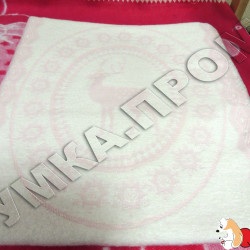 Турецкий плед с Оленем, розовый, махровый