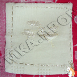 Детский плед c кружевом Аист золотистый, Турция