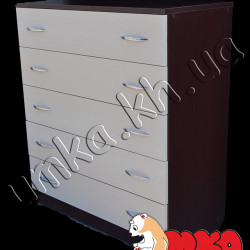 Комод на 5 ящиков (темный+светлый)