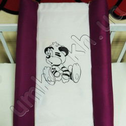 Пеленатор мягкий сливовый, 68х48 см