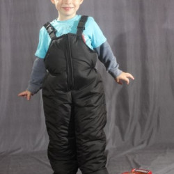 Детский зимний полукомбинезон  Черный