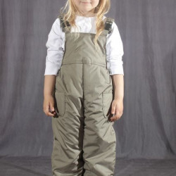 Детский демисезонный полукомбинезон Оливковый