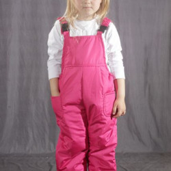 Детский демисезонный полукомбинезон Розовый