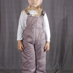 Детский демисезонный полукомбинезон Серый