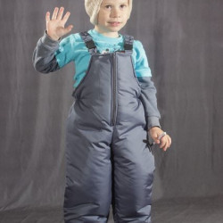 Детский зимний полукомбинезон Серый