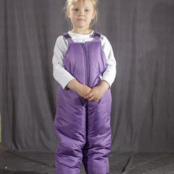 Детский зимний полукомбинезон Сиреневый