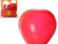 Шарики надувные MK 0008 (200шт) 12 дюймов, яркий, сердце, красный, 25шт в кульке, 14-19-2см BOC081875