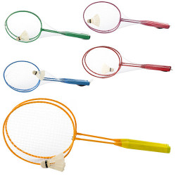 Бадминтон железный MS 0751 (50шт) ракетки 2шт,56,5см волан, 5 цветов, в сетке, 56,5-20,5-4,5см BOC099217