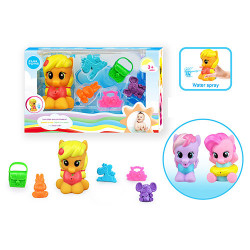 Брызгалка SM2003A (192шт)  LP, для купания,лошадка,6см,аксессуары,3вида,в кор-ке,19-11,5-5см BOC098295