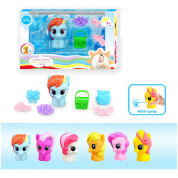Брызгалка SM2003A1 (192шт) LP, для купания, лошадка, аксессуары, 6 видов, в кор-ке,19-5,5-11,5см BOC098345