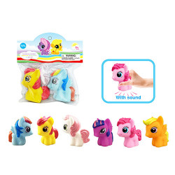 Пищалка SM2002B (240шт) LP, для купания, лошадка 2шт, 3 вида, в кульке,12-12-3см BOC098349